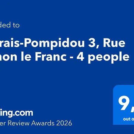 Lägenhet Marais-pompidou 3, Rue Simon Le Franc - 4 People